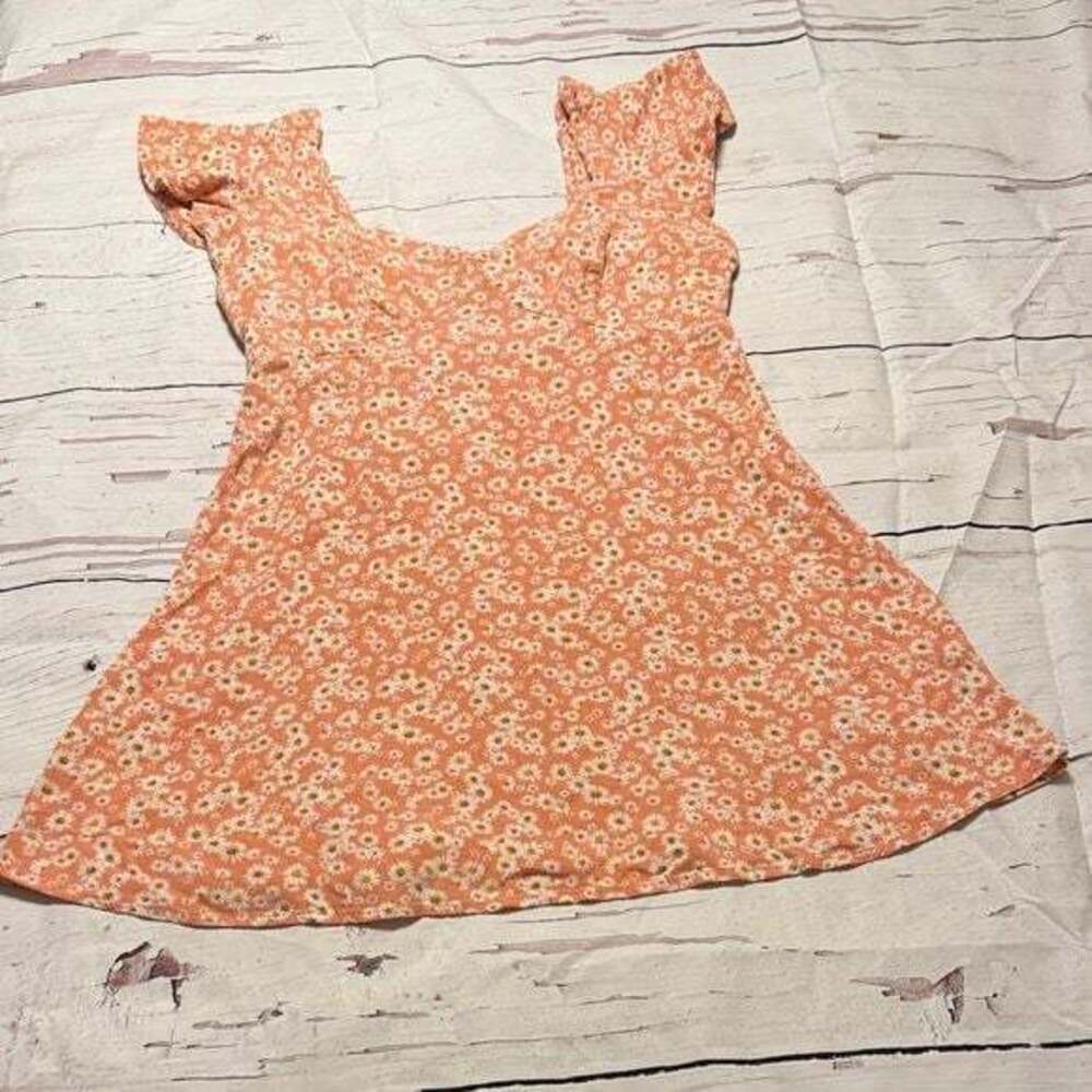 Hurley Orange Floral Mini‎ Dress